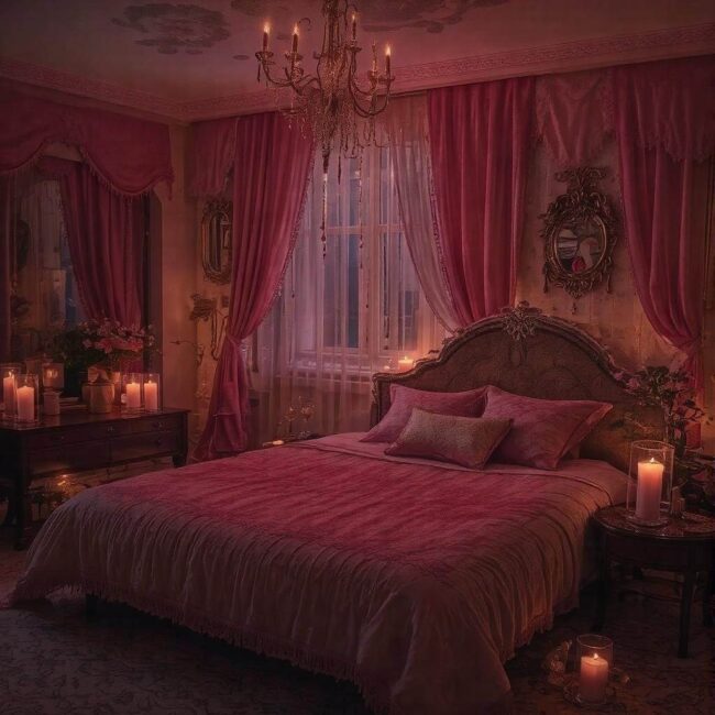 sypialnia z balkonem